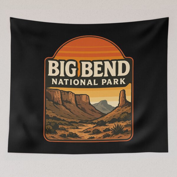 Item preview, Big Bend National Park Texas Vintage Travel designed and sold by TomFrontierArt.