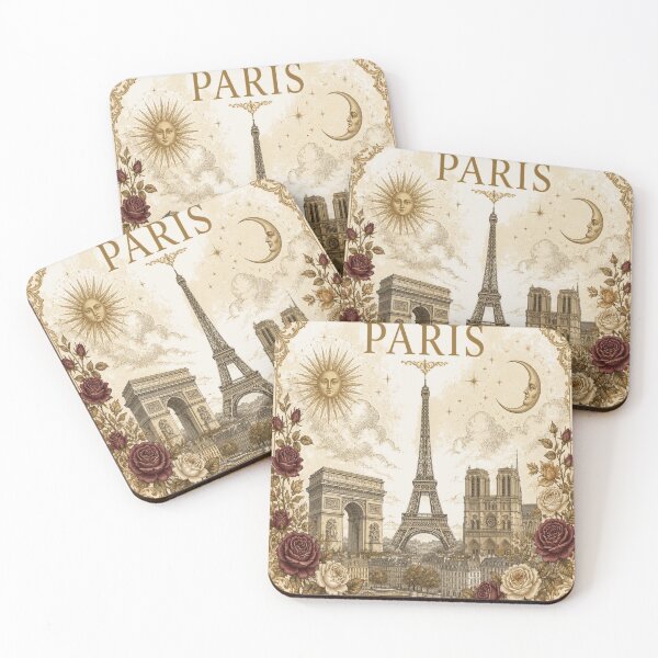 Item preview, Paris Vintage Ivory T-Shirt – Elegant Paris Gift for Women designed and sold by SunnyDesign82.