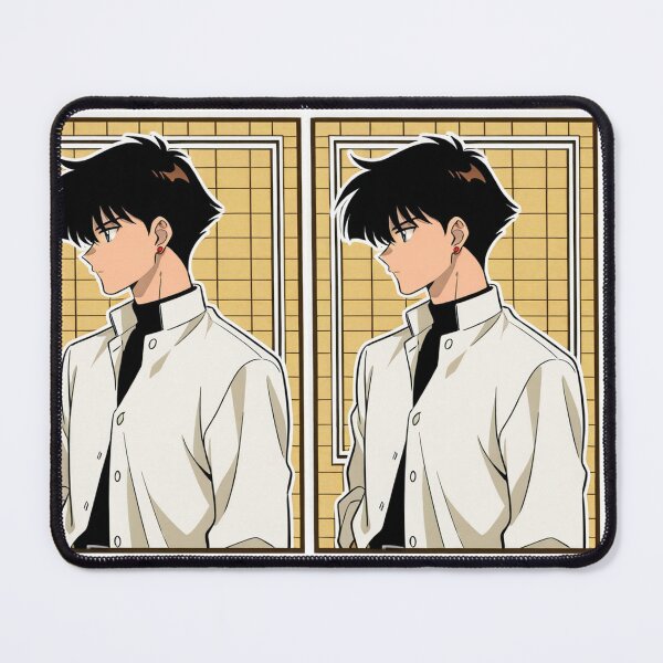 Item preview, Illustration - Young man profiled with ear loop red designed and sold by AnimeShin.