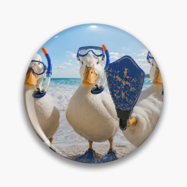 Item preview, Three Ducks in Snorkeling Gear designed and sold by Maria Dryfhout.