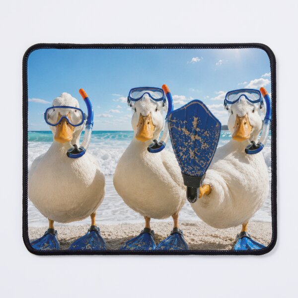 Item preview, Three Ducks in Snorkeling Gear designed and sold by Maria Dryfhout.