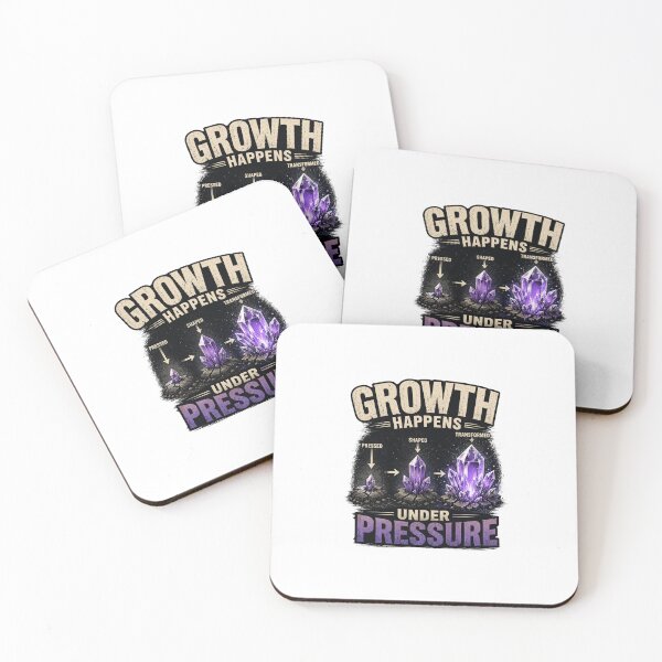 Item preview, Growth Happens Under Pressure | Crystal Geology Art designed and sold by NatureHarmony16.