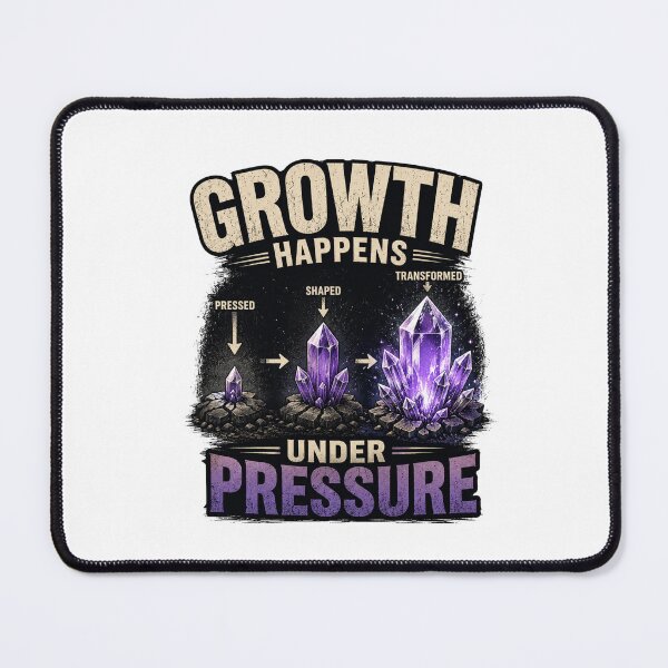 Item preview, Growth Happens Under Pressure | Crystal Geology Art designed and sold by NatureHarmony16.