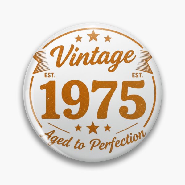 Item preview, Vintage 1975 Retro Badge Logo designed and sold by LinaDesign Store.