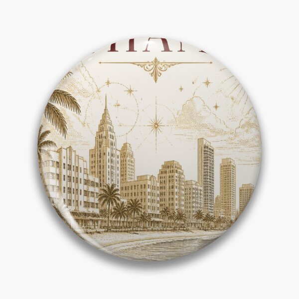 Item preview, Miami Vintage Ivory T-Shirt – Elegant Miami Gift for Women designed and sold by SunnyDesign82.