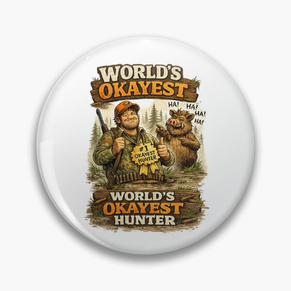 Item preview, World's Okayest Hunter - Funny Hunting Design designed and sold by C6S5M.