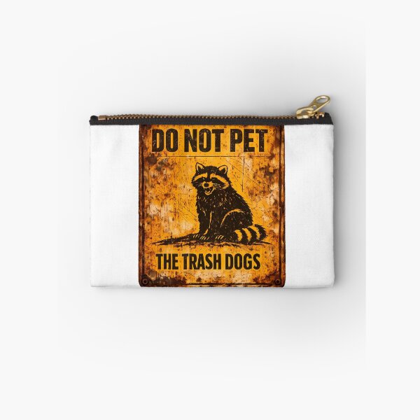 Item preview, Funny Raccoon Warning Sign Do Not Pet Trash Dogs Sticker designed and sold by MIROUZ2000.