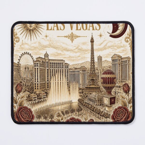 Item preview, Las Vegas Vintage Ivory T-Shirt – Elegant Las Vegas Gift for Women designed and sold by SunnyDesign82.