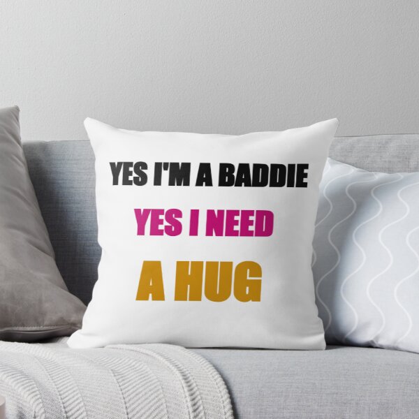 Item preview, Yes I Am a Baddie Yes I Need a Hug. Funny Baddie Aesthetic Quote designed and sold by littlestore.