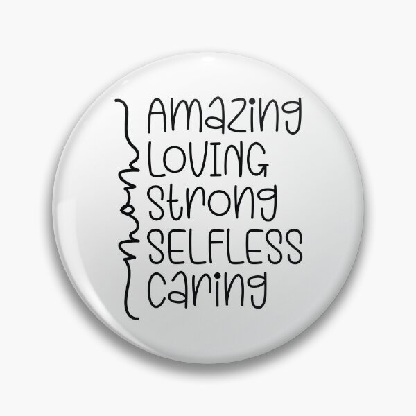 Item preview, Mom Amazing Loving Strong Selfless Caring - Cute Mothers Day Retro Vintage Floral Aesthetic Gift designed and sold by FuzionRaptor.