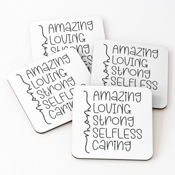Item preview, Mom Amazing Loving Strong Selfless Caring - Cute Mothers Day Retro Vintage Floral Aesthetic Gift designed and sold by FuzionRaptor.