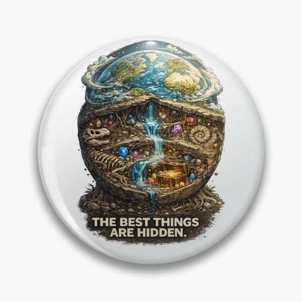 Item preview, The Best Things Are Hidden | Earth Inside Rock Geology designed and sold by NatureHarmony16.