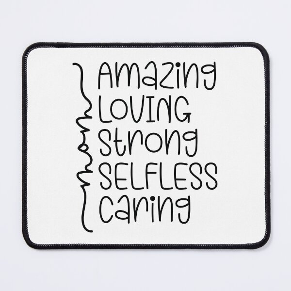Item preview, Mom Amazing Loving Strong Selfless Caring - Cute Mothers Day Retro Vintage Floral Aesthetic Gift designed and sold by FuzionRaptor.