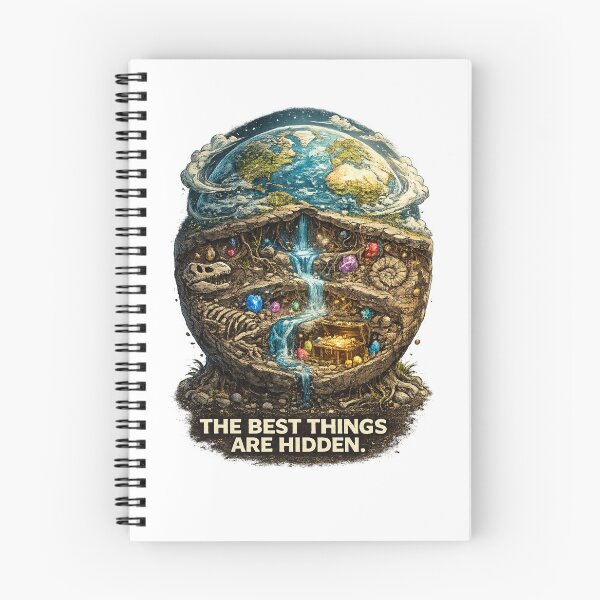Item preview, The Best Things Are Hidden | Earth Inside Rock Geology designed and sold by NatureHarmony16.