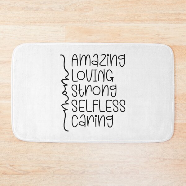 Item preview, Mom Amazing Loving Strong Selfless Caring - Cute Mothers Day Retro Vintage Floral Aesthetic Gift designed and sold by FuzionRaptor.