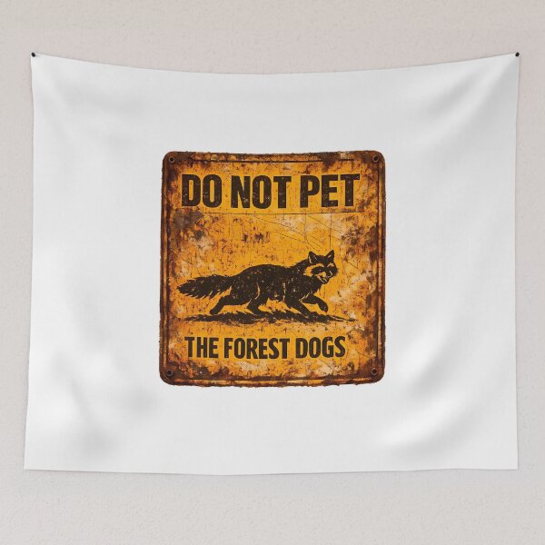 Item preview, Funny Fox Warning Sign Do Not Pet Forest Dogs Sticker designed and sold by MIROUZ2000.
