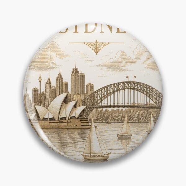 Item preview, Sydney Vintage Ivory T-Shirt – Elegant Sydney Gift for Women designed and sold by SunnyDesign82.