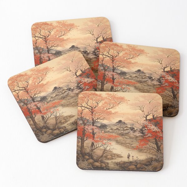 Item preview, Traditional Japanese Illustration - Man Walking in a Stream designed and sold by DaisukiTokyo.
