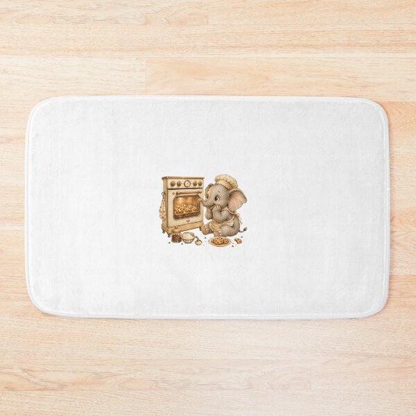 Item preview, Cute Baby Elephant Baking Cookies Oven Cottagecore designed and sold by AQUILAKREO.