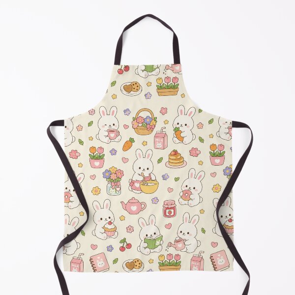 Item preview, Pastel Bunny Garden Bakery Pattern designed and sold by Soft Berry Studio.