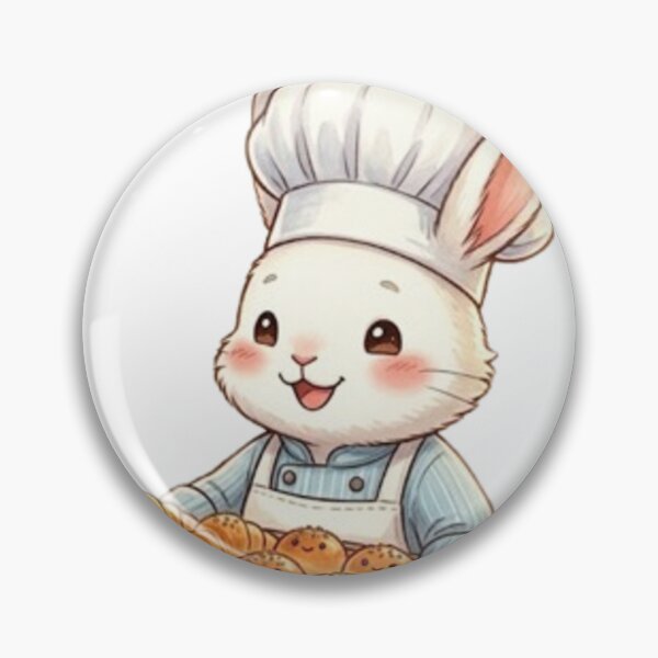 Item preview, Cute Bunny Baker Pastry Chef designed and sold by Pure Art .