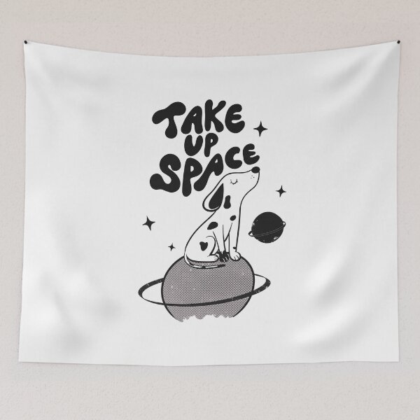 Item preview, Take Up Space Dog designed and sold by ellealsopaints.