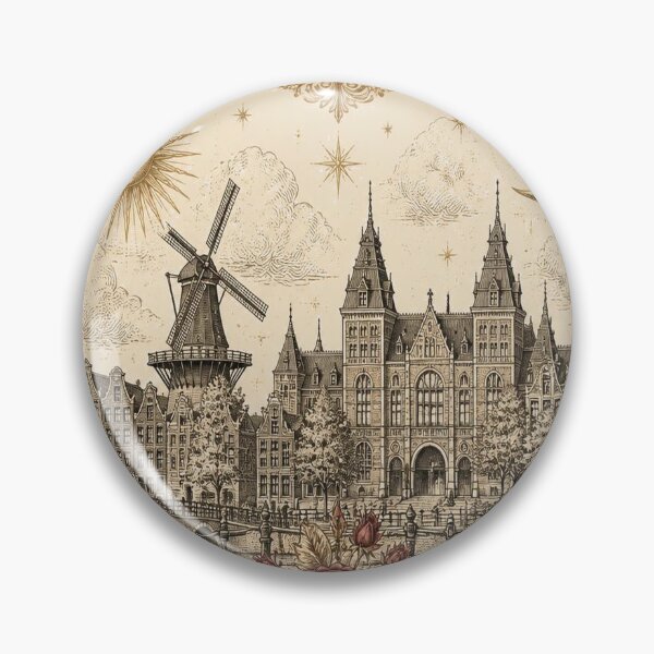 Item preview, Amsterdam Vintage Ivory T-Shirt – Elegant Amsterdam Gift for Women designed and sold by SunnyDesign82.