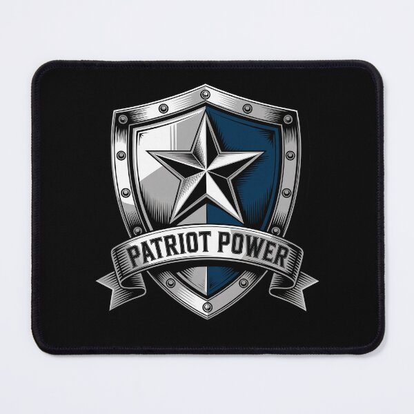 Item preview, Patriot Power Star Shield Emblem designed and sold by OldGloryForge.
