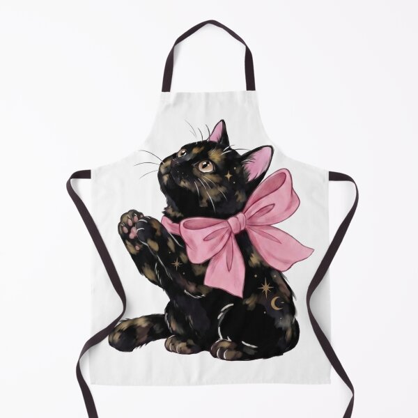 Item preview, Mystical Tortoiseshell Cat with Pink Bow and Stars designed and sold by Spiritualwall.