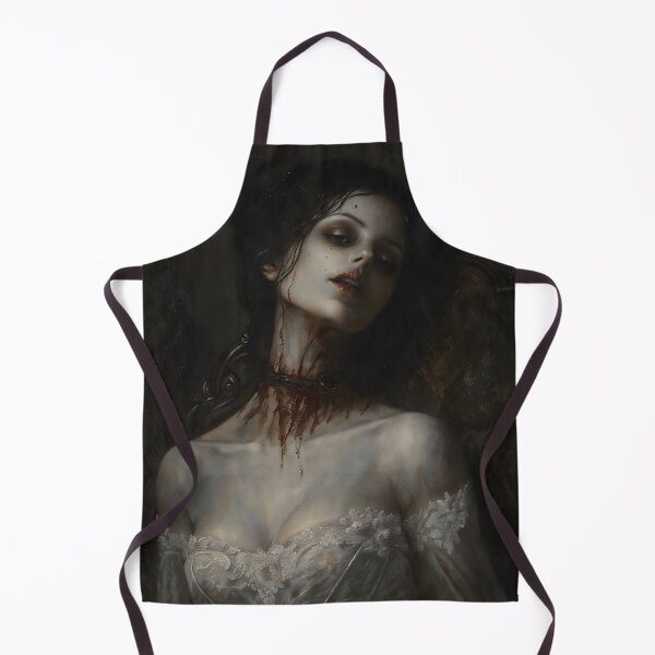 Item preview, Young Vampire Girl Gothic Lace Dress Dark Fantasy Art designed and sold by DarkHolyQueen.