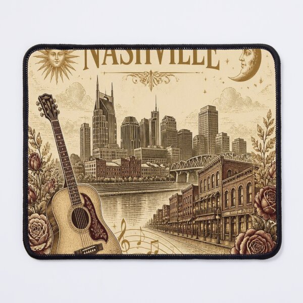 Item preview, Nashville Vintage Ivory T-Shirt – Elegant Nashville Gift for Women designed and sold by SunnyDesign82.