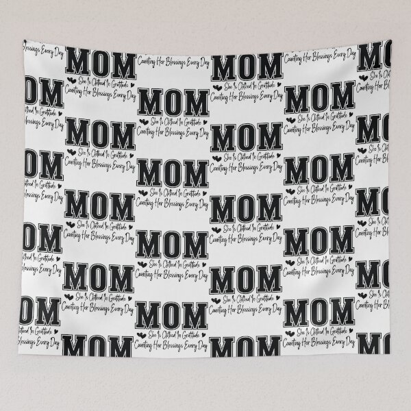 Item preview, Mom She Is Clothed In Gratitude - Cute Mothers Day Retro Vintage Floral Aesthetic Mommy Wife Gift designed and sold by FuzionRaptor.