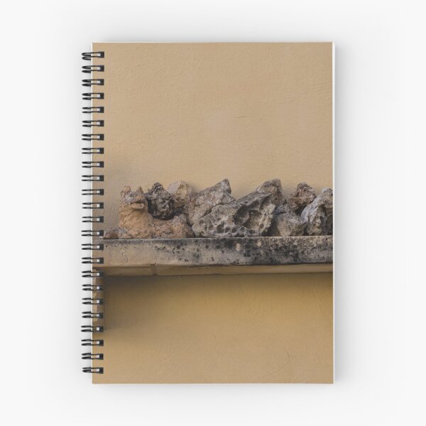 Item preview, Decorative Stone Shelf With Weathered Rocks and Miniature Well on Yellow Mediterranean Wall designed and sold by Nmallia.