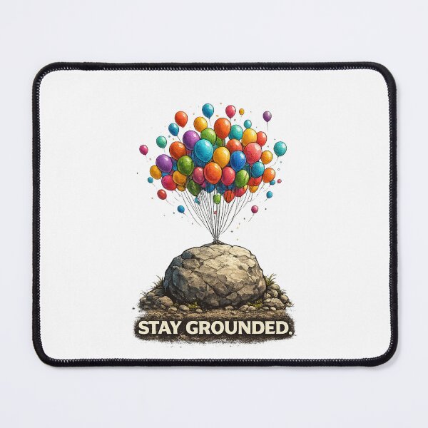 Item preview, Stay Grounded | Rock With Balloons Motivational designed and sold by NatureHarmony16.