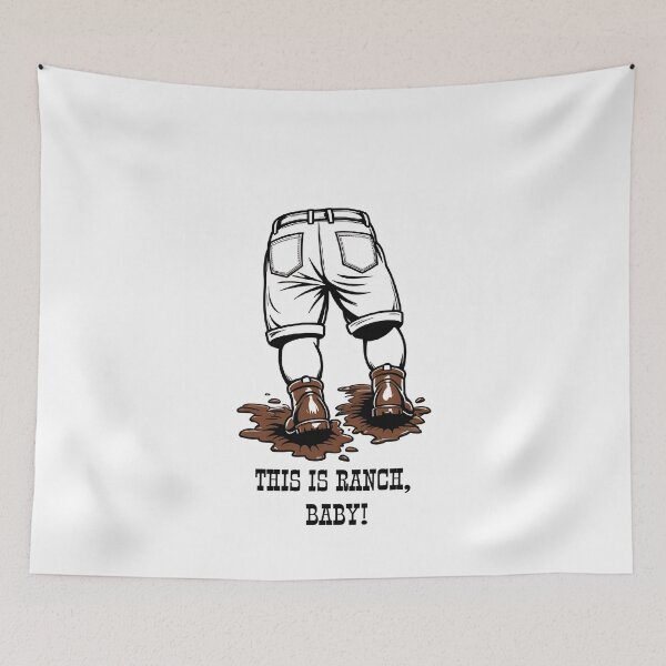Item preview, This Is Ranch Baby Funny Country Farming Muddy Boots Meme  designed and sold by RareVisuals.