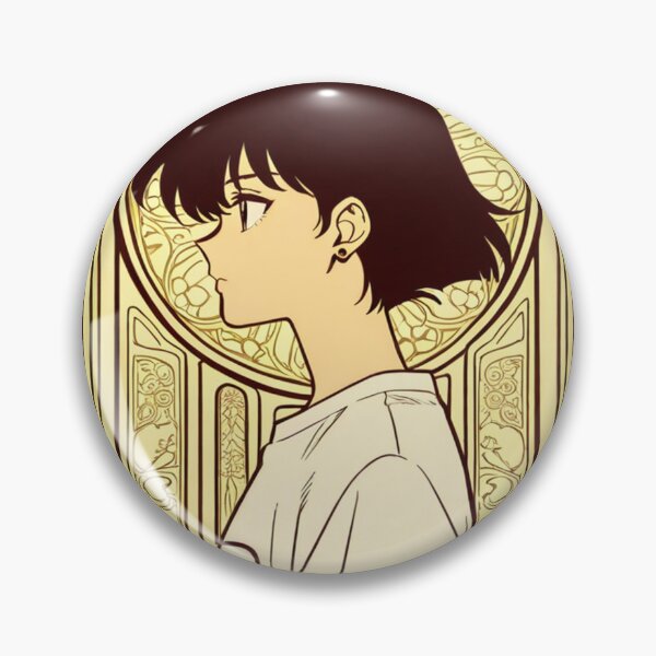 Item preview, Illustration - Young person profile with piercing and ornate frame designed and sold by AnimeShin.