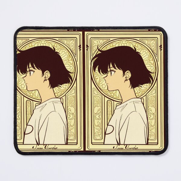 Item preview, Illustration - Young person profile with piercing and ornate frame designed and sold by AnimeShin.