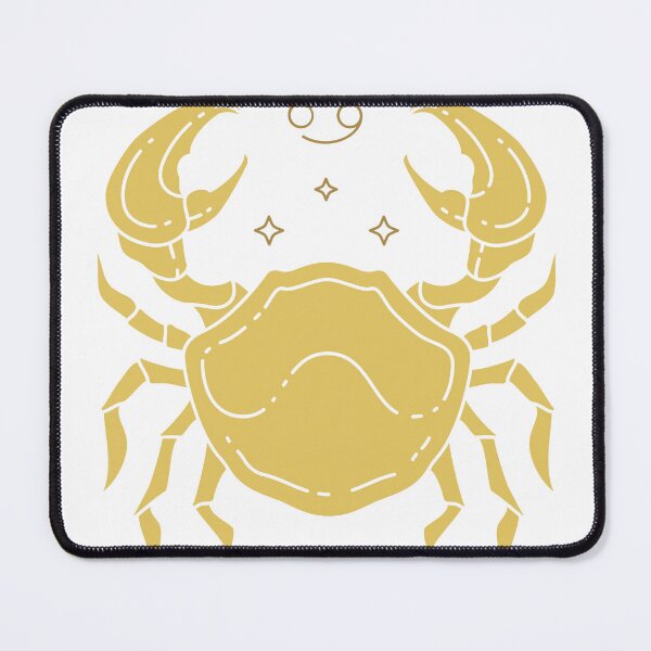 Item preview, Golden Cancer Zodiac Crab Minimalist Illustration designed and sold by debbiebento.
