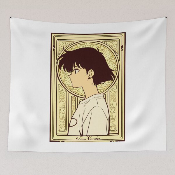 Item preview, Illustration - Young person profile with piercing and ornate frame designed and sold by AnimeShin.