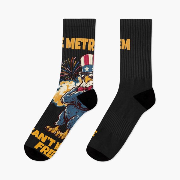 Item preview, The Metric System Cant Measure Freedom Funny 4th of July Eagle T-Shirt designed and sold by FizjoHed.
