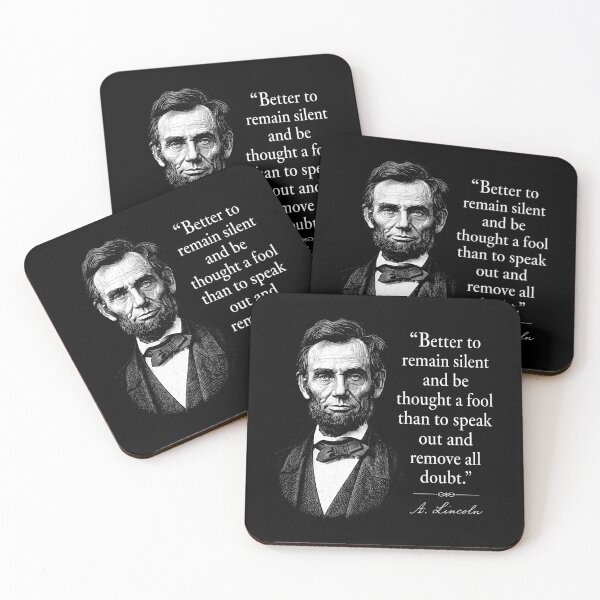 Item preview, Abraham Lincoln Quote American History designed and sold by Randomera.