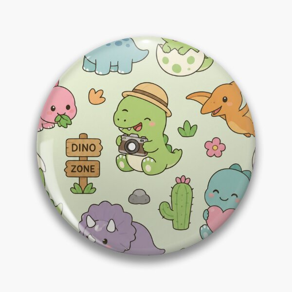 Item preview, Cute Dinosaur Friends Pattern designed and sold by Soft Berry Studio.