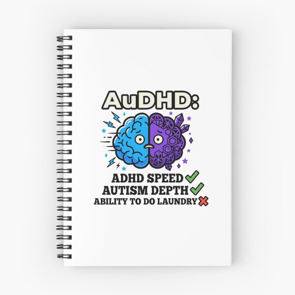 Item preview, AuDHD Humor: ADHD Speed Autism Depth and Zero Laundry Ability designed and sold by Osmose-Studio ⭐⭐⭐⭐⭐.