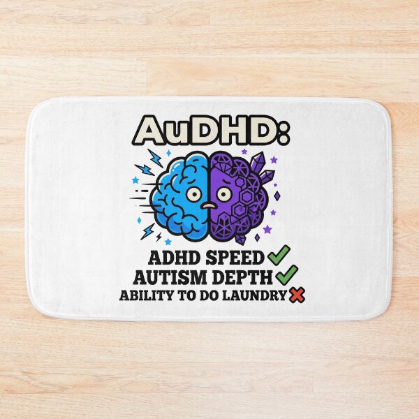 Item preview, AuDHD Humor: ADHD Speed Autism Depth and Zero Laundry Ability designed and sold by Osmose-Studio.