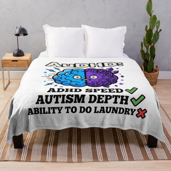 Item preview, AuDHD Humor: ADHD Speed Autism Depth and Zero Laundry Ability designed and sold by Osmose-Studio ⭐⭐⭐⭐⭐.
