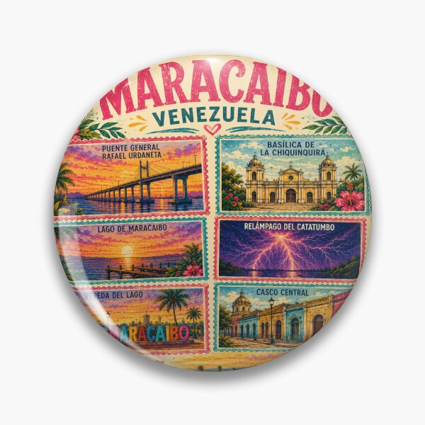 Item preview, Venezuela Stamp Maracaibo Zulia Travel Art designed and sold by Nzgiftsandmore.