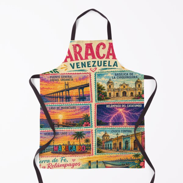 Item preview, Venezuela Stamp Maracaibo Zulia Travel Art designed and sold by Nzgiftsandmore.