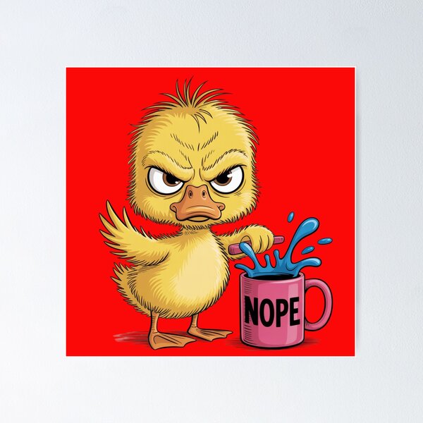 Item preview, Angry Duck - Nope designed and sold by 123ks.
