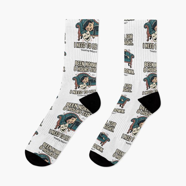 Item preview, Masking Fatigue Autism Humor: Been Normal 8 Hours Need to Lie Down designed and sold by Osmose-Studio ⭐⭐⭐⭐⭐.
