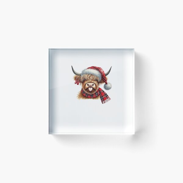 Item preview, Funny Highland Cow Christmas Santa Hat designed and sold by SiarheiYur.